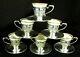 Sterling Silver Demitasse Cappucchino Cups W Saucers Lenox Inserts C. 1940's