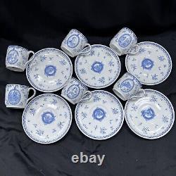 SUPER RARE 6 Set Wedgwood City Council Atlanta. GA. Demitasse Cups & Saucers Vtg