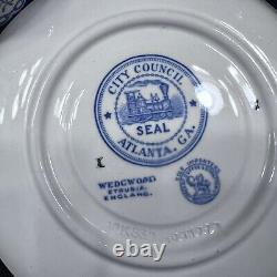 SUPER RARE 6 Set Wedgwood City Council Atlanta. GA. Demitasse Cups & Saucers Vtg