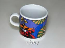 Sakura Verona 1993 Sue Zipkin Demitasse Espresso Cup Saucer Set 7 Vintage