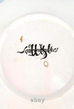 Sarreguemines Antique French Porcelain Louis XV Pattern Demitasse Cup & Saucer