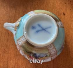 Schlesische Porzellanfabrik Demitasse Cups and Saucers Set of 4