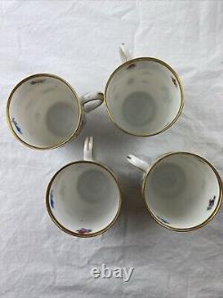 Schumann Dresden Bavaria Empress Flowers Demitasse Cups & Saucers 11 sets