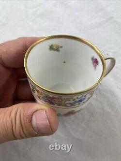 Schumann Dresden Bavaria Empress Flowers Demitasse Cups & Saucers 11 sets