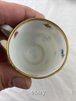 Schumann Dresden Bavaria Empress Flowers Demitasse Cups & Saucers 11 sets