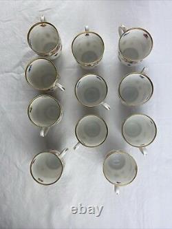 Schumann Dresden Bavaria Empress Flowers Demitasse Cups & Saucers 11 sets