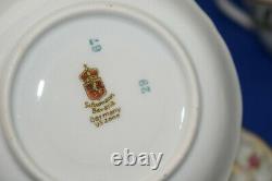 Schumann Empress Dresden Flowers (9) Demitasse Cups, 2¼ & (9) Saucers, (BOX L)