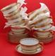 Set 11 Haviland Limoges Demitasse Cups & Saucers Gold White Scheilger 777 Varn