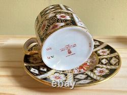 Set 11 x Royal Crown Derby traditional Imari #2451 demitasse cups$saucers, Y1967