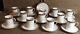 Set 12 Flat Demitasse Espresso Cups & Saucers Royal Doulton Clarendon H4993