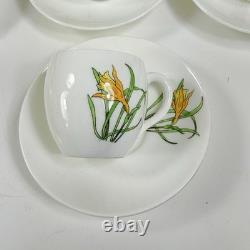 Set 12 Minton Demitasse Cup & Saucer Sets Botanical Garden Flowers B1329