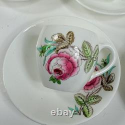 Set 12 Minton Demitasse Cup & Saucer Sets Botanical Garden Flowers B1329
