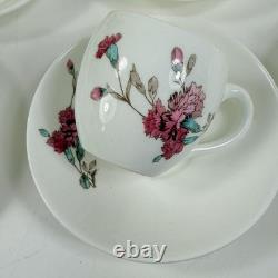 Set 12 Minton Demitasse Cup & Saucer Sets Botanical Garden Flowers B1329