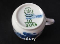 Set 12 Vintage Royal Copenhagen Demitasse Espresso Cups & Saucers Braided #8046