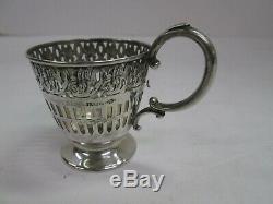 Set 12 Vintage Sterling Silver Webster Germany Demitasse Tea Egg Cup Saucer