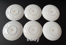 Set/20 vintage Grosvenor England bone china CAMBRIDGE PINK & GOLD Demitasse set