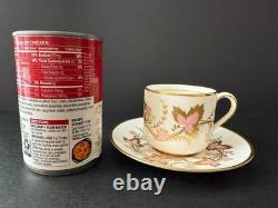 Set/20 vintage Grosvenor England bone china CAMBRIDGE PINK & GOLD Demitasse set