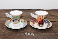 Set 4 Collectable Demitasse Espresso Cups Saucers Rosenthal Studio Line