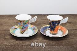 Set 4 Collectable Demitasse Espresso Cups Saucers Rosenthal Studio Line