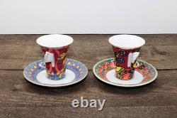 Set 4 Collectable Demitasse Espresso Cups Saucers Rosenthal Studio Line