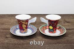 Set 4 Collectable Demitasse Espresso Cups Saucers Rosenthal Studio Line