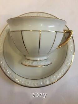 Set 5 Vintage Rosenthal Gold Maria Demitasse Cups & Saucers Germany US Zone