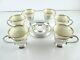 Set 6 Sterling Silver Demitasse Coffee Cups And Saucers