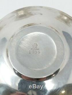 Set 6 Vintage Meriden Brittania Sterling Silver Demitasse Cup/Saucer Lenox Liner