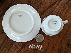 Set 8 Antique Haviland France Limoges Demitasse Cups Saucers Ranson White Blank