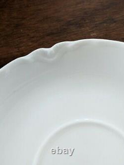 Set 8 Antique Haviland France Limoges Demitasse Cups Saucers Ranson White Blank