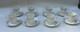 Set Antique Limoges Porcelain Demitasse Cups And Saucers