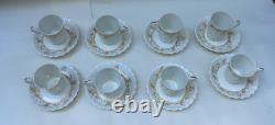 Set Antique Limoges Porcelain Demitasse Cups And Saucers