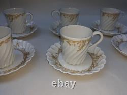 Set Antique Limoges Porcelain Demitasse Cups And Saucers