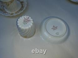 Set Antique Limoges Porcelain Demitasse Cups And Saucers