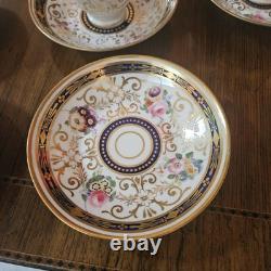 Set Of 11 Ridgway 2/601 Coalport Copeland 1830s Coffee Demitasse Cups Saucers