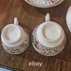 Set Of 11 Ridgway 2/601 Coalport Copeland 1830s Coffee Demitasse Cups Saucers