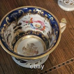 Set Of 11 Ridgway 2/601 Coalport Copeland 1830s Coffee Demitasse Cups Saucers