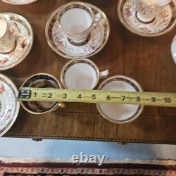 Set Of 11 Ridgway 2/601 Coalport Copeland 1830s Coffee Demitasse Cups Saucers