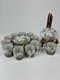 Set Of 11 Tobacco Leaf Mann Genus Nicotina Demitasse Cup & Saucer Japan 22pc