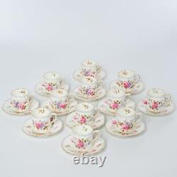 Set Of (12) Vintage Royal Crown Derby Posie 9875, Demitasse Cups & Saucers