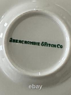Set Of 24 Antique Abercrombie & Fitch Fox Hunt Demitasse Cups & Saucers