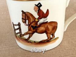 Set Of 24 Antique Abercrombie & Fitch Fox Hunt Demitasse Cups & Saucers
