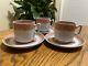 Set Of 3 Antique Copeland Spode Fine Stone Demitasse Cups And Saucers