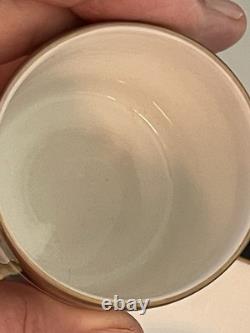 Set Of 4 Demitasse Cup & Saucer Palermo Black Gold RICHARD GINORI Italy Espresso