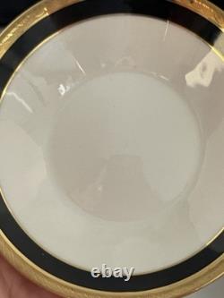 Set Of 4 Demitasse Cup & Saucer Palermo Black Gold RICHARD GINORI Italy Espresso Set Of 4 Demitasse Cup & Saucer Palermo Black Gold RICHARD GINORI Italy Espresso