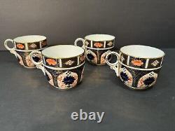 Set Of 4 Royal Crown Derby Old Imari Demitasse Cups & Saucers VINTAGE Excellent