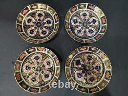 Set Of 4 Royal Crown Derby Old Imari Demitasse Cups & Saucers VINTAGE Excellent