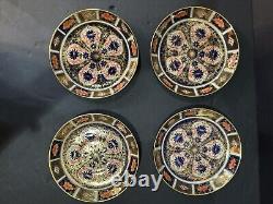 Set Of 4 Royal Crown Derby Old Imari Demitasse Cups & Saucers VINTAGE Excellent