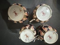 Set Of 4 Royal Crown Derby Old Imari Demitasse Cups & Saucers VINTAGE Excellent