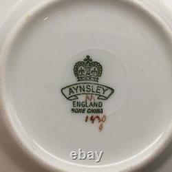 Set Of 6 Aynsley Orchard Gold Demitasse Cups & Saucers Signed Brunt/jones Ch6768
